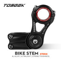 TOSEEK COD อลูมิเนียมจักรยาน Handlebars Stem Bikes อะไหล่ขี่จักรยานปรับ-85 ถึง 85 องศา Handlebar Calibre 25.4/31.8 มม. Stem แผนที่จักรยาน Mtb stem 90/110/145 มม. สีดำ Matte mtb อุปกรณ์เสริม