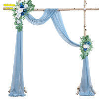 Wedding Arch Draping Fabric 2FT x 18FT Tulle Curtain Gauze Curtain For Wedding Ceremony Reception Swag Decorations