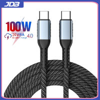 JDB 100W PD สาย5A USB ประเภท C ถึง USB C สายเคเบิลสำหรับ Xiaomi Samsung USB C Fast Charging สายชาร์จ USB-C Type-C สายเคเบิลข้อมูล