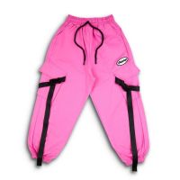 Dektay hot pink cargo pants(กางเกงคาโก้ชมพู Dektay)