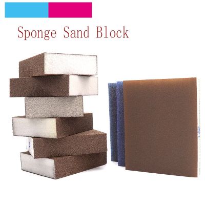 【Worth-Buy】 ก้อนฟองน้ำขัดกระดาษทรายสำหรับขัดคุณภาพสูง1ชิ้นอุปกรณ์ขัดทรายชุดแผ่นทรายขนาด80-220ดิสก์กระดาษทราย