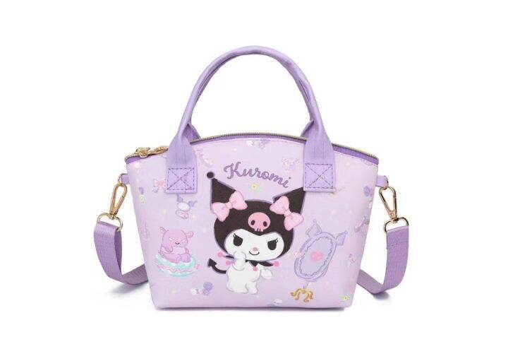 anime-sanrio-cute-cartoon-crossbody-bag-for-children-kouromi-kt-cat-melody-laurel-dog-leather-coin-purse-one-shoulder-handbag