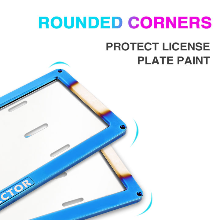 hozzen-กรอบป้ายทะเบียนรถแต่งรถป้ายทะเบียนรถ1ชิ้นฝาครอบป้ายทะเบียนรถป้ายทะเบียนรถยนต์อเนกประสงค์