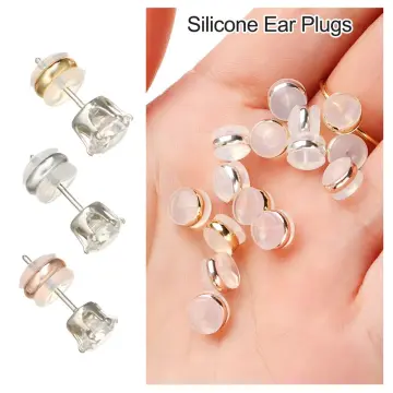 10Pcs Secure Earring Lock Earring Back Safe Ear Studs Nuts Earings