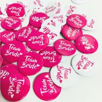 【New Arrival】Bride &amp; Team Bride Badges  Bridal Shower Hen Night Bachelorette Party Wedding Decorations Fashion Brooches Pins