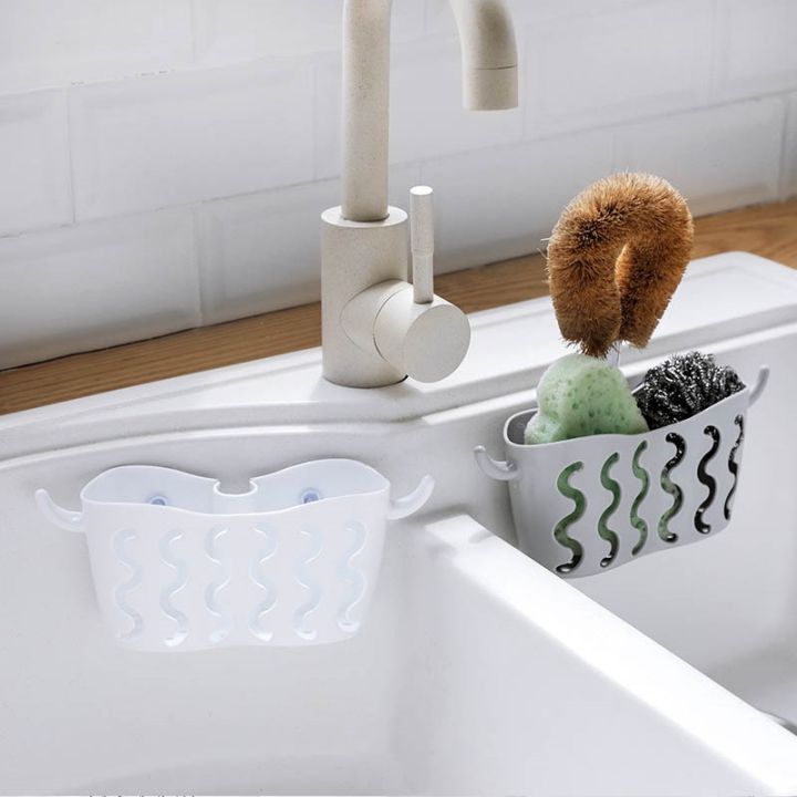 cc-1-pcs-plastic-storage-hanging-basket-sink-organizer-multifunctional-scrubbers-holder-sponges-soaps-sucker-drain-rack