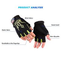 hotx【DT】 Men Cycling Half Gloves Breathable Shock MTB Road Motorcycle Riding Anti Hot Selling