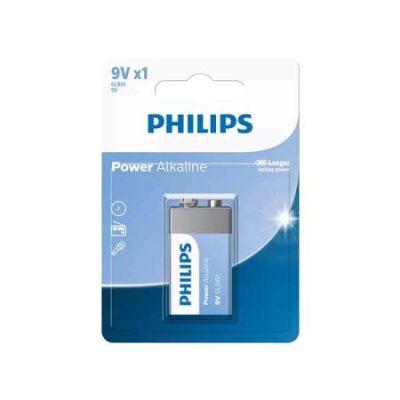 ถ่าน 9V Alkaline Philips พลังไฟเต็มเปี่ยม ของใหม่ ของแท้ จำนวน 1ก้อน