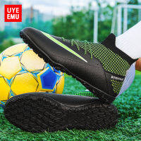 UYEEMU High-Top Soccer Shoes Male Broken Nails TF Youth Student Training FG Professional Artificial Grass Woman Size 35-45