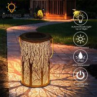 Solar Iron lantern Outdoor Waterproof LED Solar Hanging Light Decorative Solar Lamp for Garden patio path yard lawn.