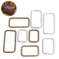 20Pcs DIY Logam Ketebalan Tas Tangan Tas Kulit Dompet Tali Sabuk Web Empat Persegi Panjang Persegi D Cincin Gesper