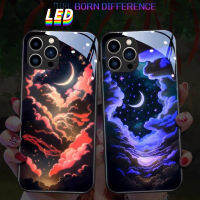 เคสโทรศัพท์ LED มก. สำหรับ Xiaomi เคสโทรศัพท์ Xiaomi 12ซัลทรา13Pro 11Pro PocoX4เรดมี่ K40 K50/50pro K60pro/K60E ท้องฟ้าเต็มไปด้วยดวงดาวอันกว้างใหญ่