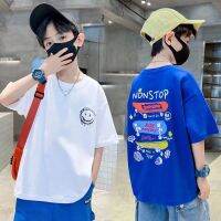 Boys Cartoon Short-sleeved T-shirt Childrens Clothing Summer Childrens Half-sleeved Top Baby Bottoming Shirt Korean Version