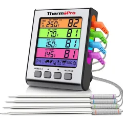 ThermoPro TP20C Wireless Remote Digital Meat Thermometer for Smoker Grill Oven BBQ Home Brewing Wine Thermometer with Dual Probes, Monitor Temperatur
