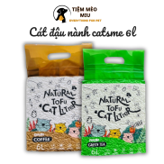 Cát đậu nành Catsme, cát đậu nành cho mèo Tofu Cat Litter Catsme 6L