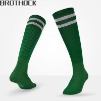 Brothock Adult children soccer socks Men stockings thin section skid training stockings summer knee socks cheer leading socks