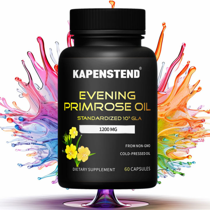 Evening Primrose Oil Capsules, for Women's Health & Skin Care Support