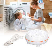 27W Mini Ultrasonic Washer USB 50 วินาที Reverse Clean Circle 30mins Self Power Off Turbine Wash Machine for Home