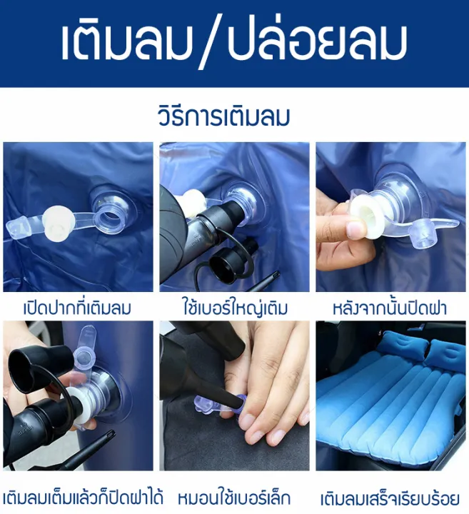 unitbomb-เบาะนอนในรถ-ที่นอนในรถ-ที่นอนเป่าลม-มีที่กันคอนโซลหน้า-เตียงลมในรถยนต์-เปลี่ยนเบาะหลังรถให้เป็นเตียงนอน-ขนาด135-85-45cm-สีน้ำเงิน