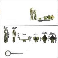 1Set 16mm Sewer Wire Cutter Head Pipe Dredge Accessories Soft Shaft Spring Head Connector For Drill Dredge Machine Traps Drains