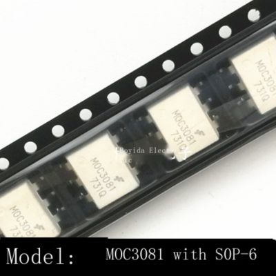 10Pcs ใหม่นำเข้า MOC3081 MOC3081SRM SOP-6 Optocoupler สาม Terminal Thyristor แบบสองทิศทาง