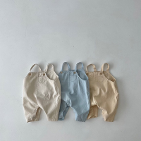 Solid Baby Suspander Pants กางเกงยีนส์ Cotton Jumpsuit Playsuit