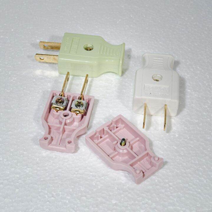 ปลั๊กเสียบ-ตัวผู้-ขาแบน-ยี่ห้อ-ตราแรด-ยกกล่อง-60-ตัว-ราคาส่ง-มี-มอก-เต้าเสียบไฟฟ้า-2-ขาแบน-ลดราคาพิเศษ