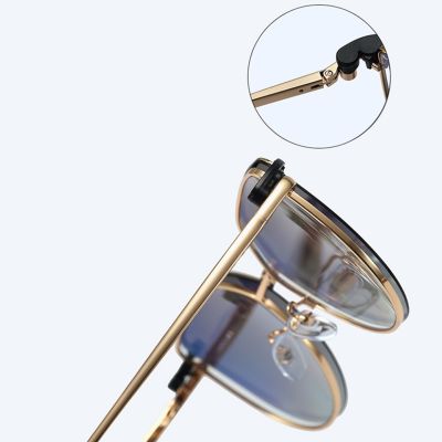 Kacamata terpolarisasi pria wanita klip magnetik pada kacamata logam resep optik bingkai kacamata klip Magnet 2 In 1