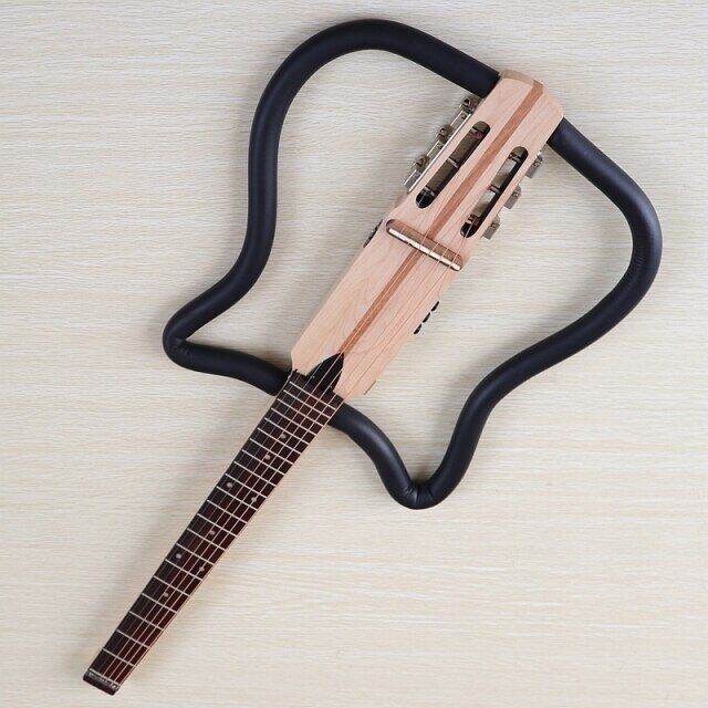 Headless Foldable Electric Acoustic Guitar Portable Silence 34 Inch