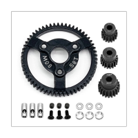 Steel 0.8M 32P Spur Gear with Pinion Gear for Traxxas Slash 2WD VXL Bandit Rustler Stampede Drag Slash Parts Accessories ,58T