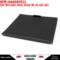 1666803814สำหรับ Benz W166 ML GL GLE GLS สีดำ สีเบจภายในรถเครื่องดื่มที่วางแก้วน้ำปกกลิ้งตาบอดชัตเตอร์