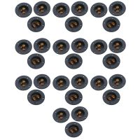 30 Pcs DIY Home Car Stereo 2-Way Speaker Box Terminal Binding Post Round Spring Cup Connectors Subwoofer Plugs (Black)