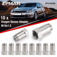 EPMAN 10PCS O2 Oxygen Sensor Spacer Test Pipe Extension Extender Adapter CEL M18X1.5 HHO 41mm Bung Test Pipe EPCGQ228 Oxygen Sensor Removers