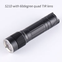 Convoy S21D 21700 flashlight with quad TIR lens 219B 519A XPL HD 12groups Rechargeable  Flashlights