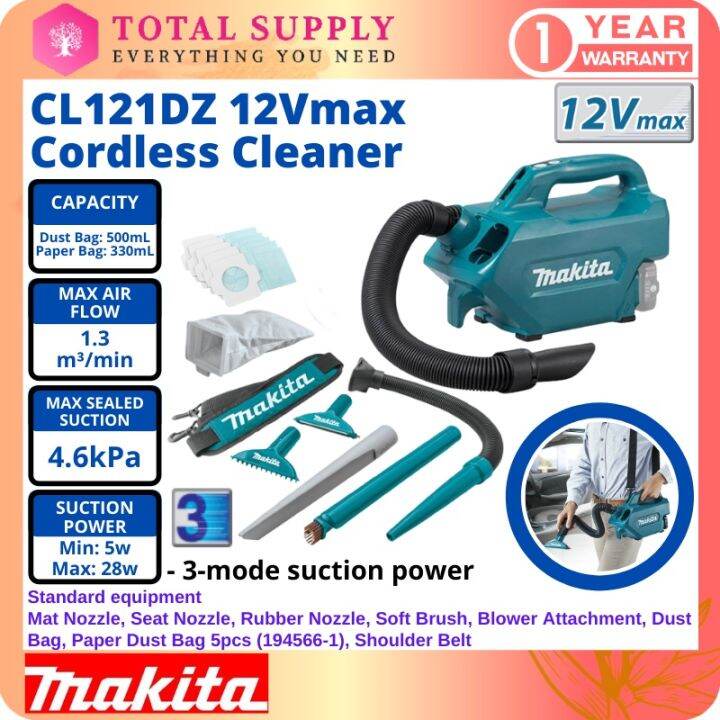 Cl121dz Makita 12v Max Cordless Cleaner Cl121d Handheld Portable Vacuum Cl121 Car Vacuum 5936