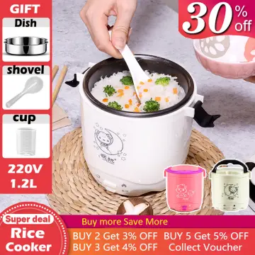 1 Cup Mini Rice Cooker Steamer 12V For Car, Cooking For Soup