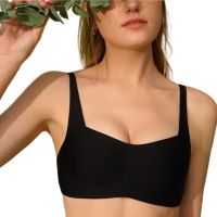 【jw】►▧  Seamless Bras Neck Invisible Push Up Wire Soft Intimates Bralette