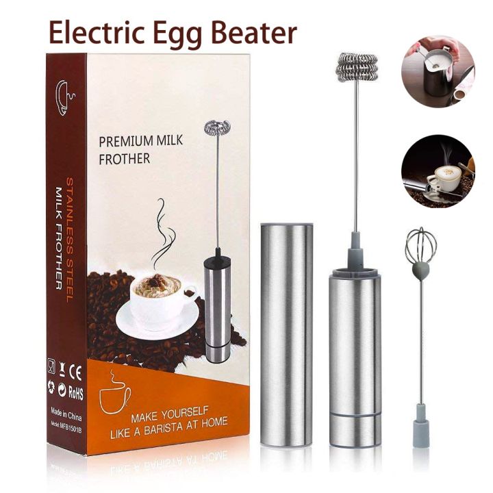 Milk Frother, Rechargeable hand-Held Electric Milk Frother 3 Adjustable USB  Charging Can Be Used forBulletproof Coffee Protein Drinks Matcha Coffee