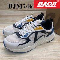 Baoji BJM 746 รองเท้าผ้าใบชาย Size 40-45 สีครีม