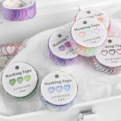 Mohamm 1Pc Love Poem Series Decoration Special-Shaped Washi Masking Tape Creative Scrapbooking School Supplies