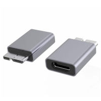 Usb 3.1 Type C ตัวเมียเป็น Micro Usb 3.0ตัวผู้เชื่อมต่ออะแดปเตอร์ตัวแปลงกล่องฮาร์ดดิสก์มือถือภายนอก