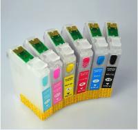 ตลับหมึกรีฟิล T0821n T0826n Tx700 6สี82n เป็นมิตรกับสิ่งแวดล้อมสำหรับ Epson R290/Tx800/T50/Tx710w/Tx650/Tx810fw/T59/Tx820/Rx615/R270/