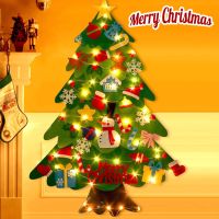 【The whisper】DIY ต้นคริสต์มาส ของเล่น  ต้นคริสต์มาสสักหลาด ของตกแต่งวันคริสต์มาส 3D Christmas Tree