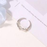 Ring Cincin Cross Rattan Diamond Ring Opening Adjustable Korean Literary