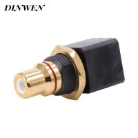 Special Offers RCA Connector Plug 24K  Plated OFC Copper PTFE Insulation For PCB Mount Red Black 1Pair