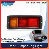 Rtomo MTAP ตัวสะท้อนแสงโคมไฟไฟตัดหมอก Bemper Belakang สำหรับ Mitsubishi Pajero Montero V31 V32 V33 V43 1992 ~ 1998ไฟท้ายไฟเบรก MB124964 MB124963