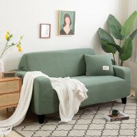 【cloth artist】1/2/3/4ที่นั่งสีทึบปก ElasticSofa ปก ForRoomCorner โซฟาปกผู้เอนกายปก