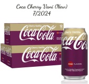 thùng 12 lon Nước ngọt Coca Cola Cherry & Coca Cherry Vanilla mỹ 355ml