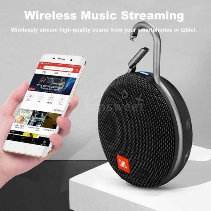 Clip 3 Assorted Color Portable Splashproof Wireless Bluetooth Speaker ...