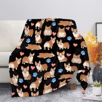 Shiba Inu Printed Blanket Cartoon Flannel Fleece Blankets Throws on Bed/sofa/Couch Baby Girls Boys Kid Gift Super Soft King Size